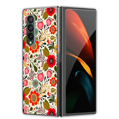 Pattern Printing Hard PC Phone Protective Case Cover for Samsung Galaxy Z Fold3 5G