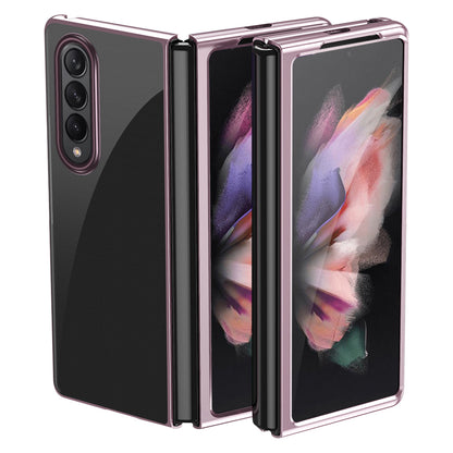 Electroplating Frame Drop-Proof PC Phone Cover Folding Case for Samsung Galaxy Z Fold3 5G