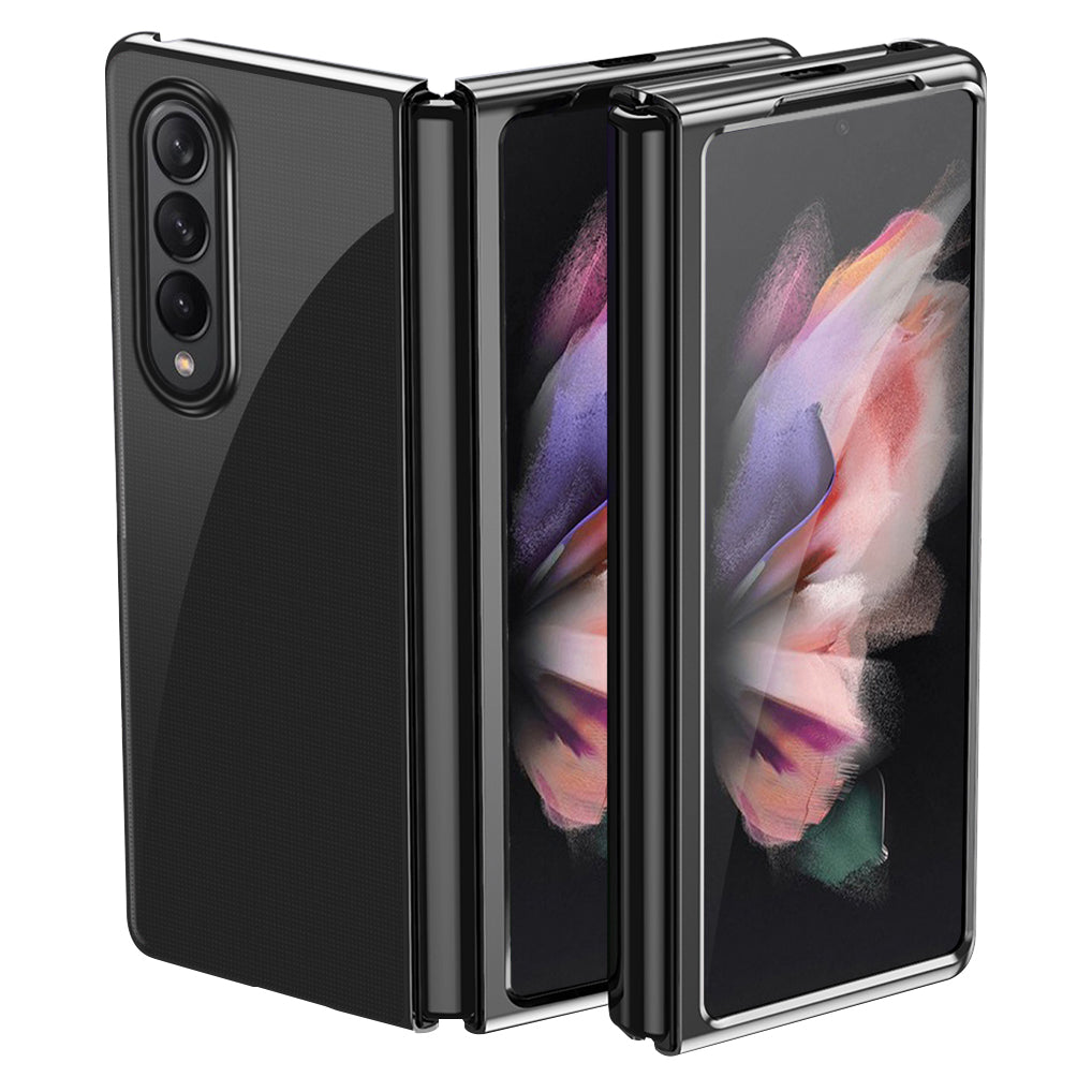 Electroplating Frame Drop-Proof PC Phone Cover Folding Case for Samsung Galaxy Z Fold3 5G