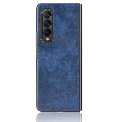 Ultra Slim Litchi Texture PU Leather Coated PC Shockproof Phone Cover for Samsung Galaxy Z Fold3 5G