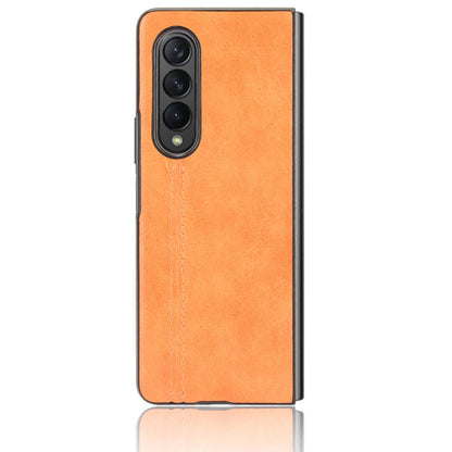 Stitching Line Design PU Leather Coated Hard PC + TPU Cover Protective Cell Phone Case for Samsung Galaxy Z Fold3 5G