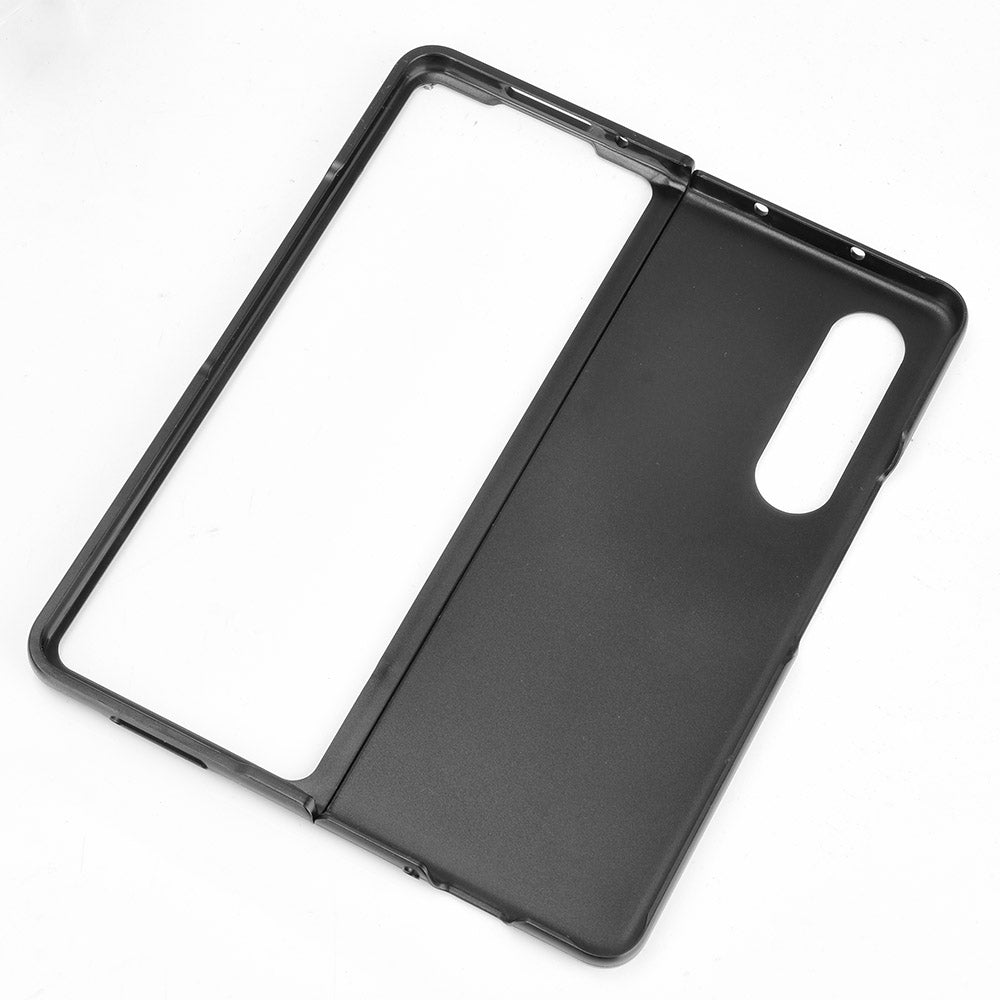 Stitching Line Design PU Leather Coated Hard PC + TPU Cover Protective Cell Phone Case for Samsung Galaxy Z Fold3 5G