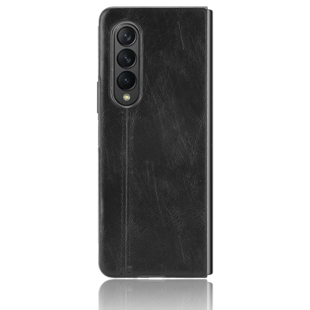 Stitching Line Design PU Leather Coated Hard PC + TPU Cover Protective Cell Phone Case for Samsung Galaxy Z Fold3 5G