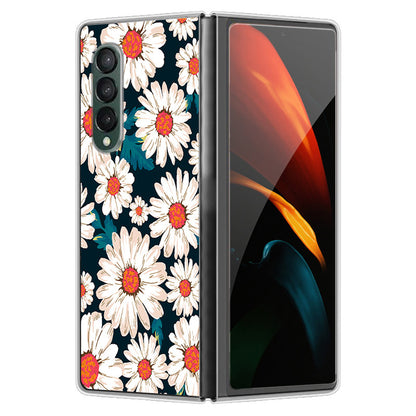 Clear Pattern Printing PC Back Shockproof Protective Cover for Samsung Galaxy Z Fold3 5G