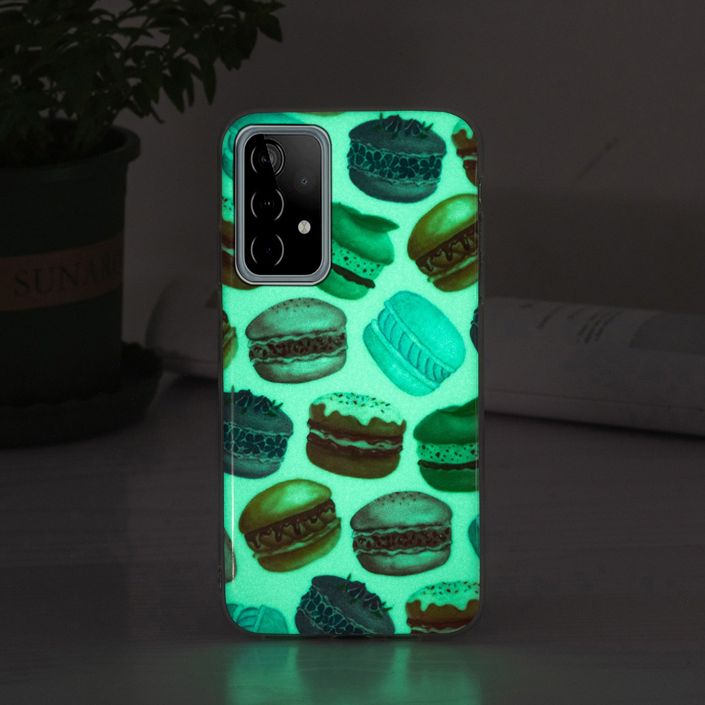 Noctilucent Pattern IMD Workmanship TPU Phone Case Luminous Mobile Shell for Samsung Galaxy A52 4G/A52 5G/A52s 5G