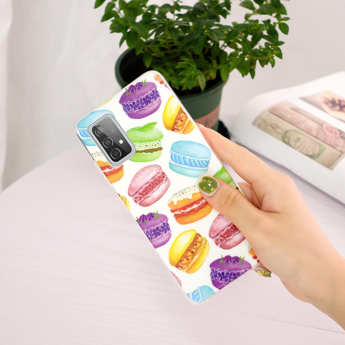 Noctilucent Pattern IMD Workmanship TPU Phone Case Luminous Mobile Shell for Samsung Galaxy A52 4G/A52 5G/A52s 5G