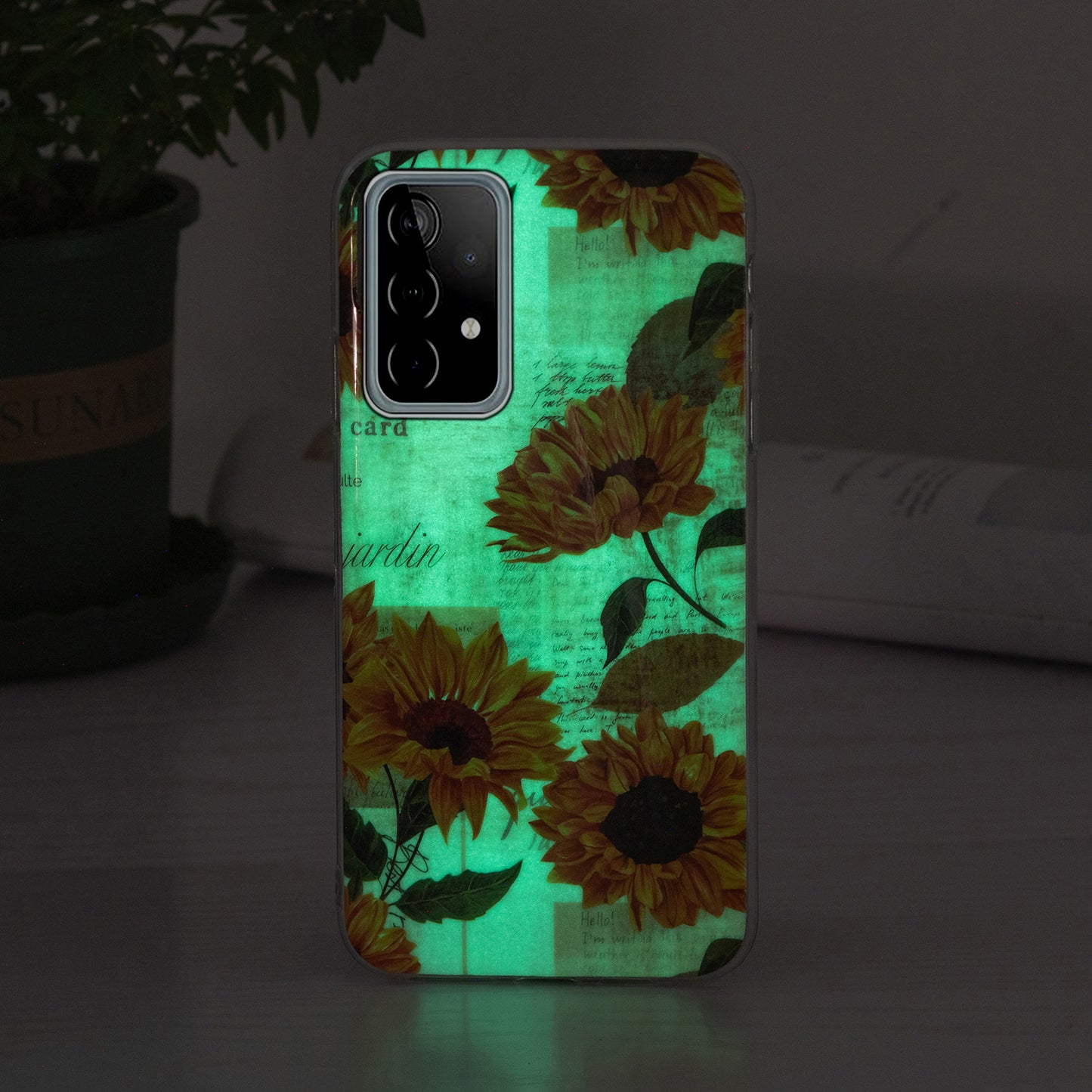 Noctilucent Pattern IMD Workmanship TPU Phone Case Luminous Mobile Shell for Samsung Galaxy A52 4G/A52 5G/A52s 5G
