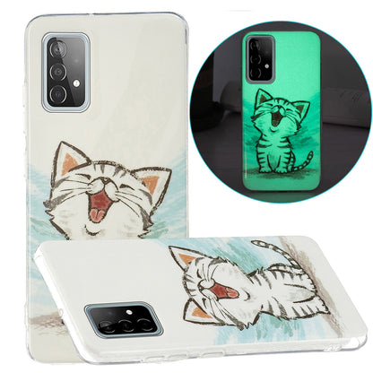 Noctilucent Pattern IMD Workmanship TPU Phone Case Luminous Mobile Shell for Samsung Galaxy A52 4G/A52 5G/A52s 5G