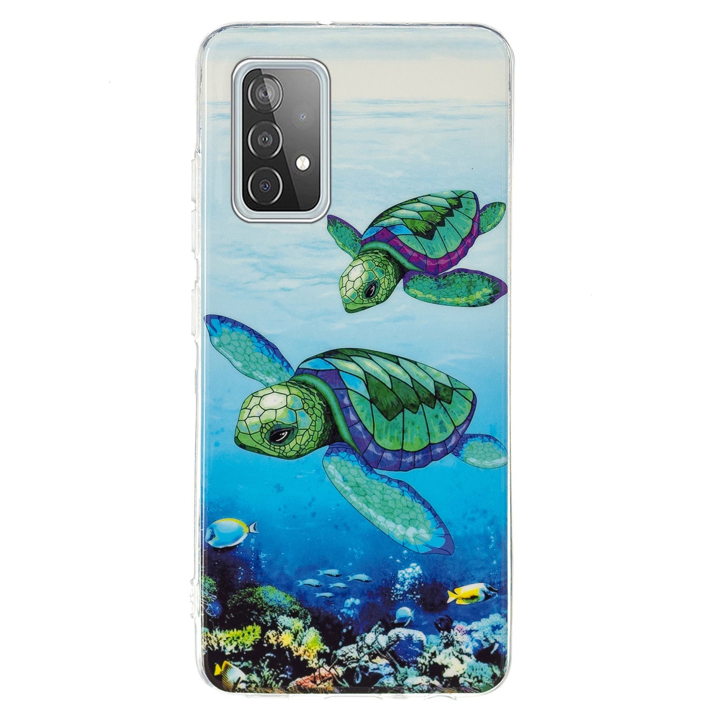 Noctilucent Pattern IMD Workmanship TPU Phone Case Luminous Mobile Shell for Samsung Galaxy A52 4G/A52 5G/A52s 5G
