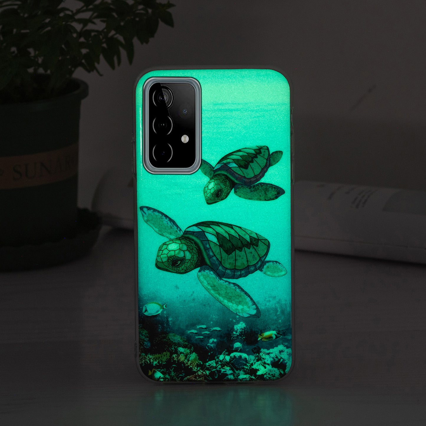Noctilucent Pattern IMD Workmanship TPU Phone Case Luminous Mobile Shell for Samsung Galaxy A52 4G/A52 5G/A52s 5G