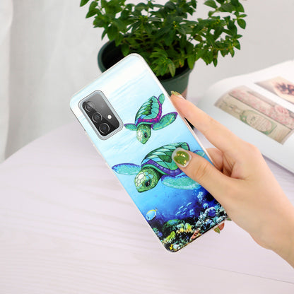Noctilucent Pattern IMD Workmanship TPU Phone Case Luminous Mobile Shell for Samsung Galaxy A52 4G/A52 5G/A52s 5G