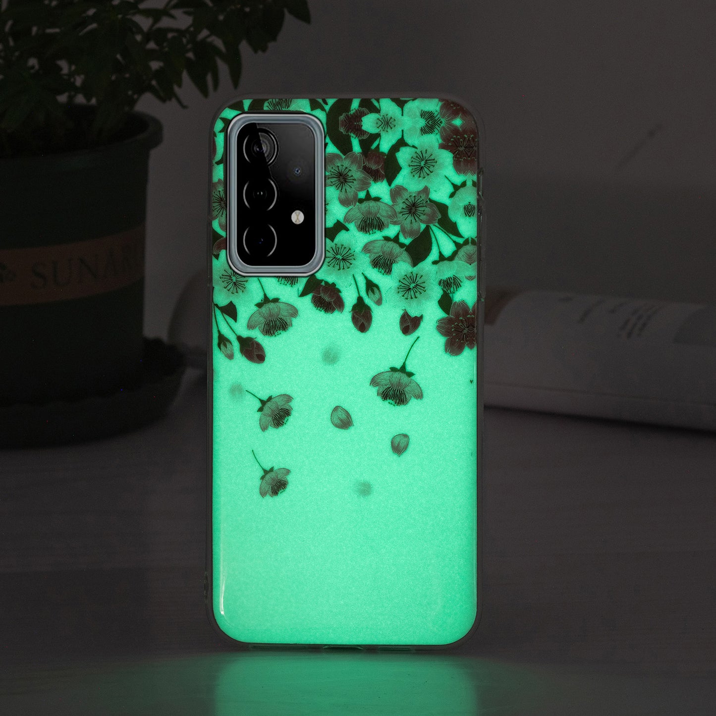 Noctilucent Pattern IMD Workmanship TPU Phone Case Luminous Mobile Shell for Samsung Galaxy A52 4G/A52 5G/A52s 5G