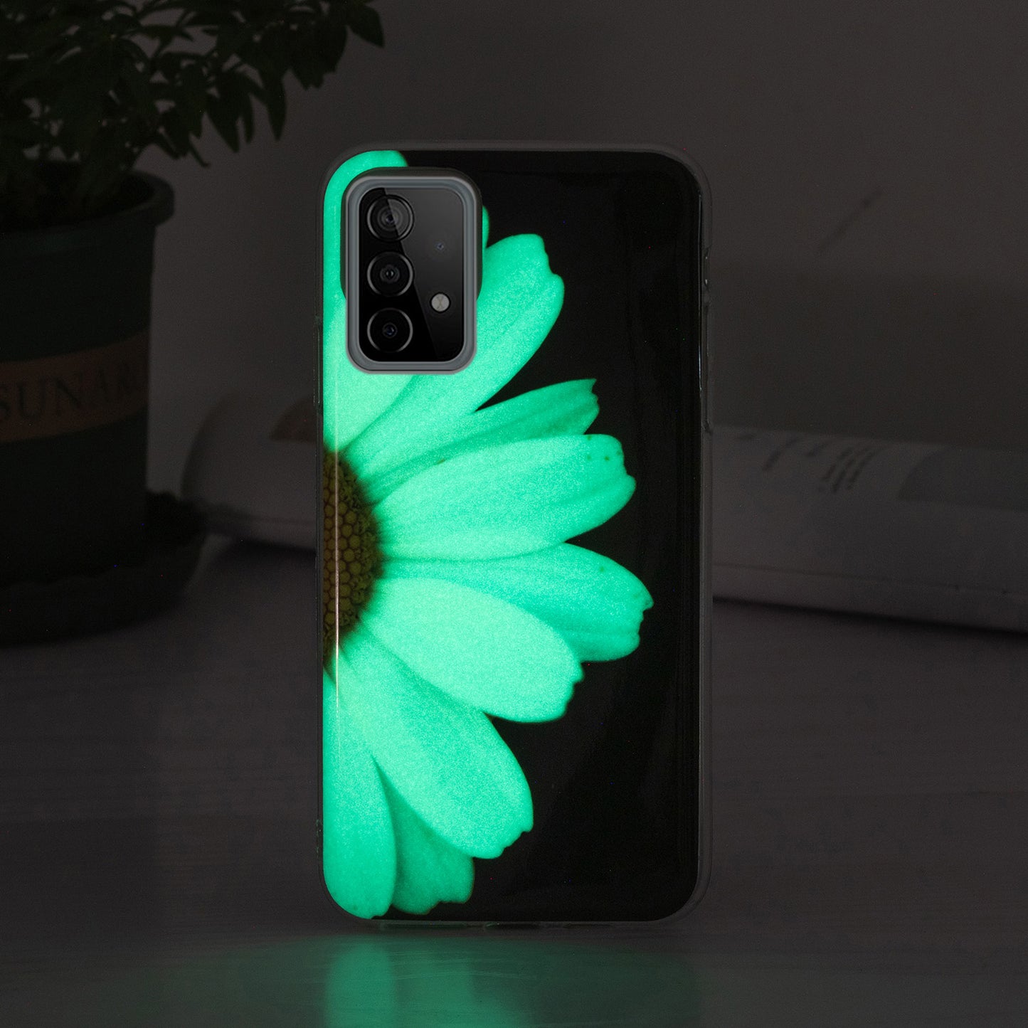 Noctilucent Pattern IMD Workmanship TPU Phone Case Luminous Mobile Shell for Samsung Galaxy A52 4G/A52 5G/A52s 5G