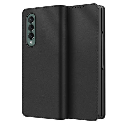 Detachable 2-in-1 Skin-Touch Split Leather Case Phone Cover with Wallet Stand for Samsung Galaxy Z Fold3 5G