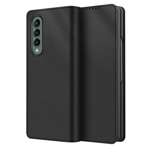 Detachable 2-in-1 Skin-Touch Split Leather Case Phone Cover with Wallet Stand for Samsung Galaxy Z Fold3 5G