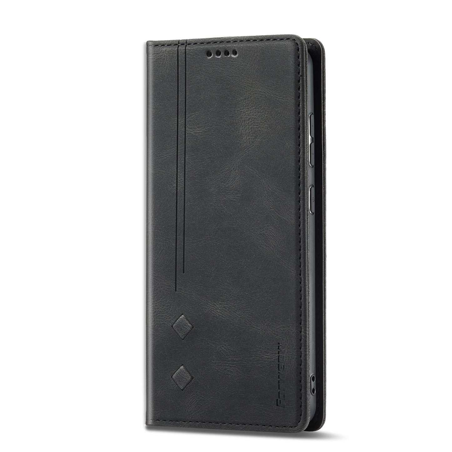 FORWENW F2 Series Wallet Stand Design Solid Color Leather Phone Case for Samsung Galaxy A52 4G/5G/A52s 5G