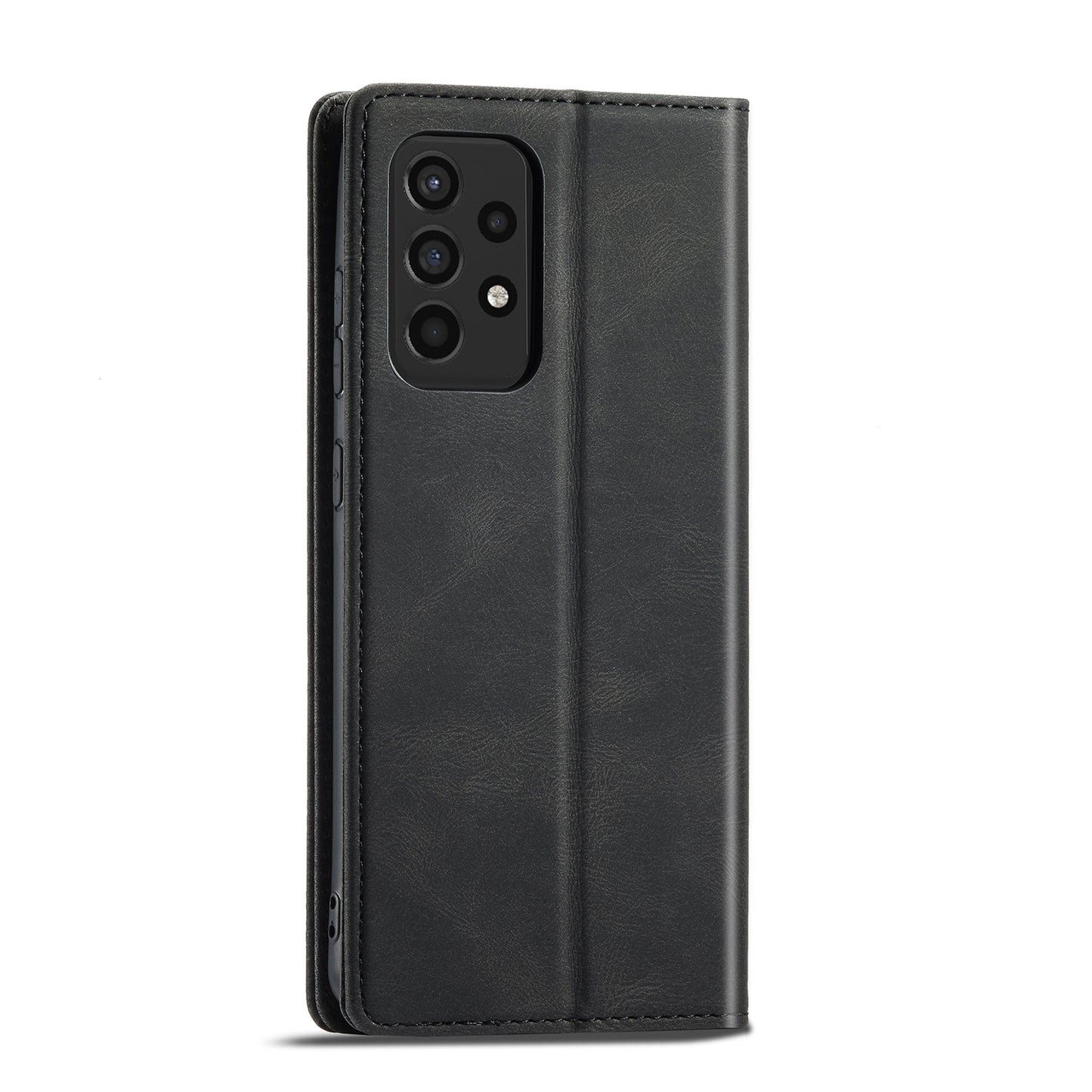 FORWENW F2 Series Wallet Stand Design Solid Color Leather Phone Case for Samsung Galaxy A52 4G/5G/A52s 5G