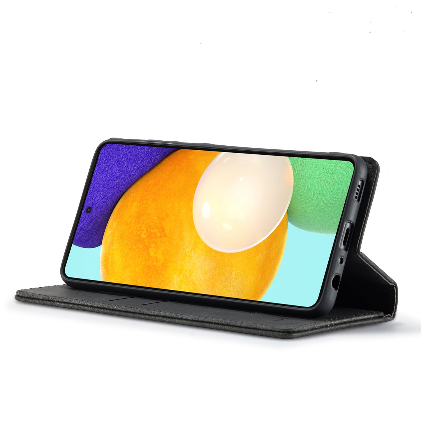 FORWENW F2 Series Wallet Stand Design Solid Color Leather Phone Case for Samsung Galaxy A52 4G/5G/A52s 5G
