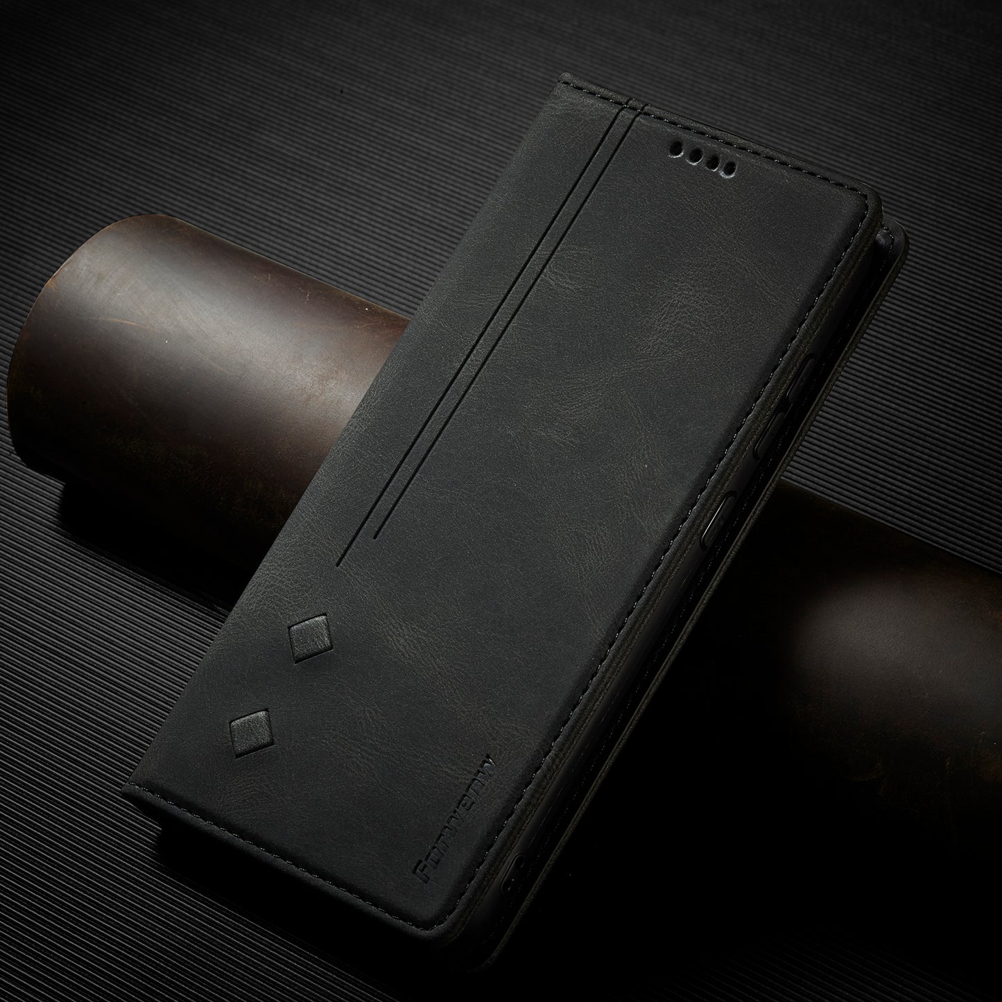 FORWENW F2 Series Wallet Stand Design Solid Color Leather Phone Case for Samsung Galaxy A52 4G/5G/A52s 5G