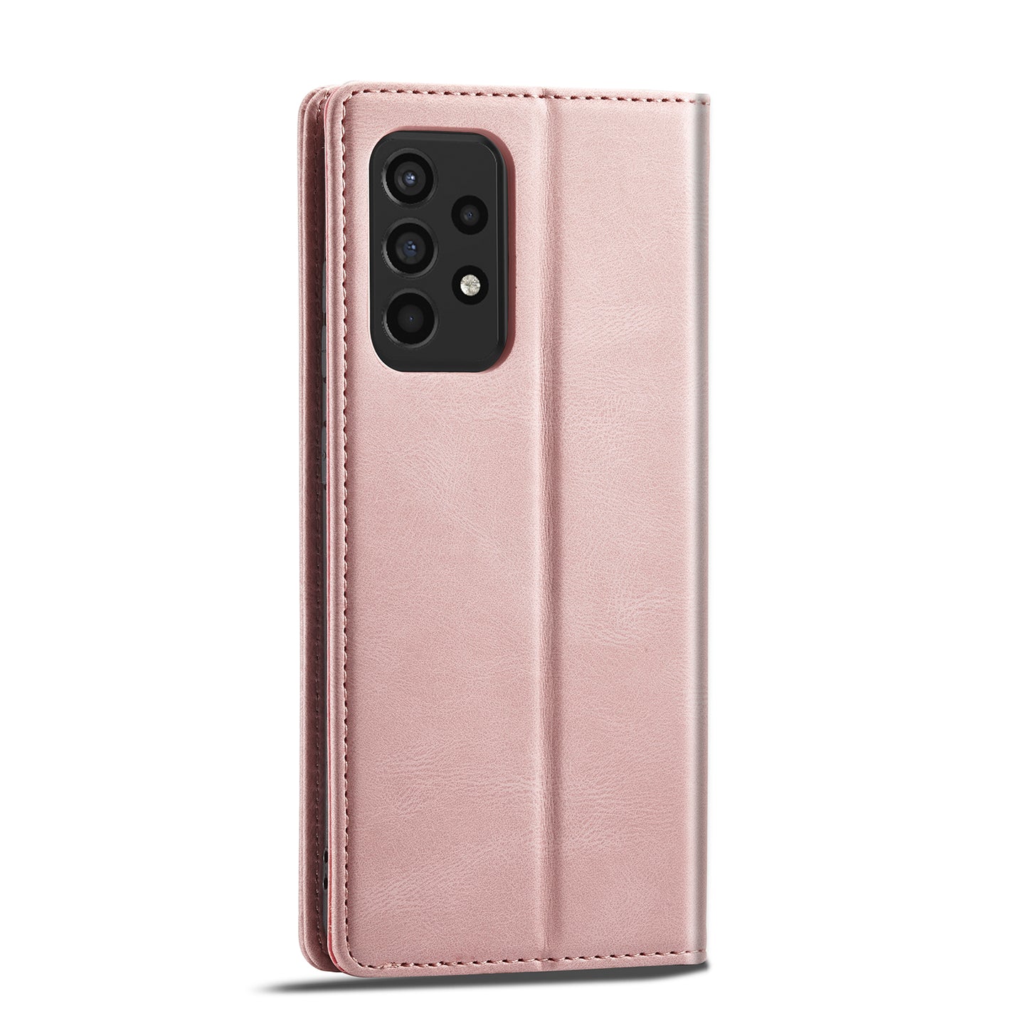 FORWENW F2 Series Wallet Stand Design Solid Color Leather Phone Case for Samsung Galaxy A52 4G/5G/A52s 5G