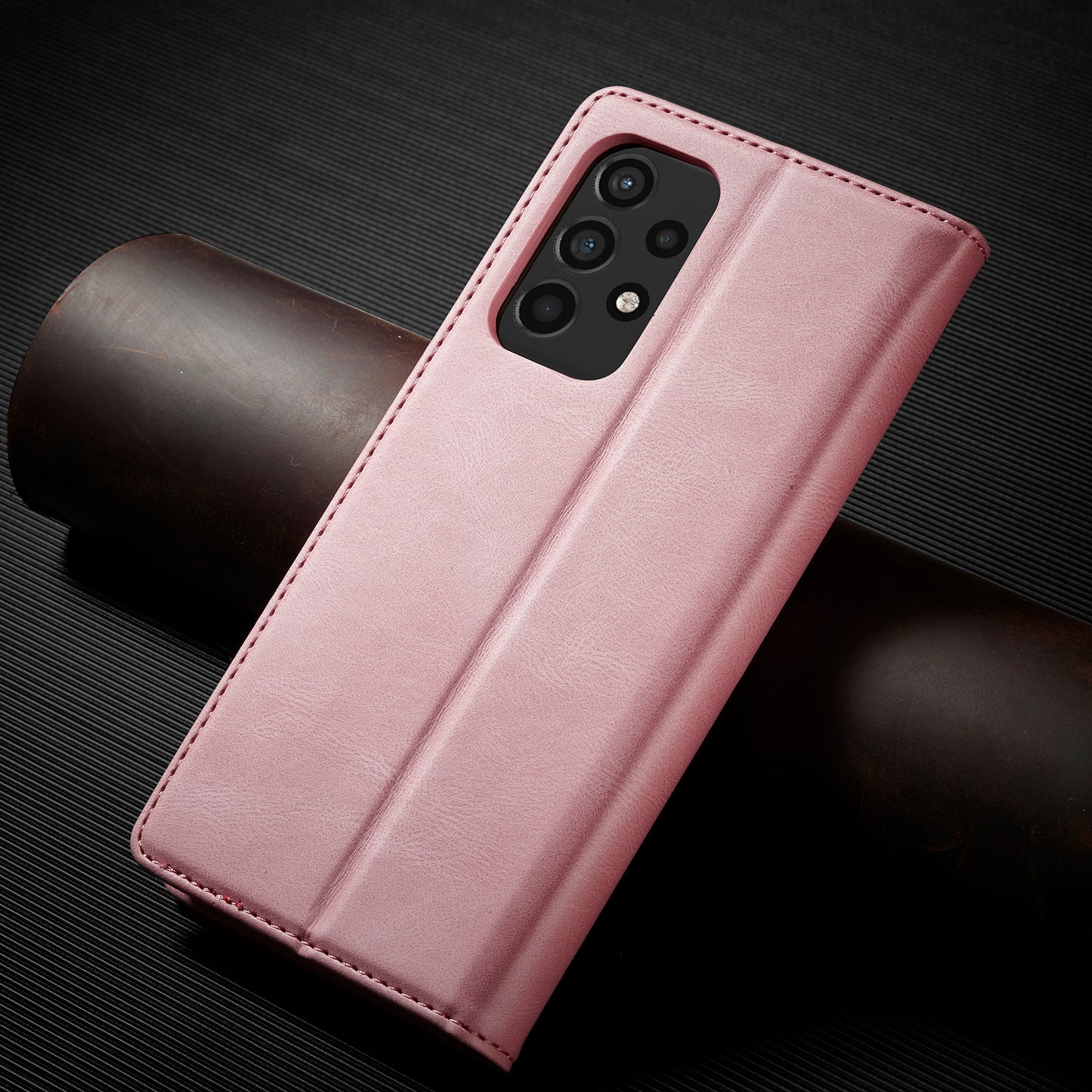 FORWENW F2 Series Wallet Stand Design Solid Color Leather Phone Case for Samsung Galaxy A52 4G/5G/A52s 5G