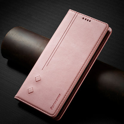 FORWENW F2 Series Wallet Stand Design Solid Color Leather Phone Case for Samsung Galaxy A52 4G/5G/A52s 5G