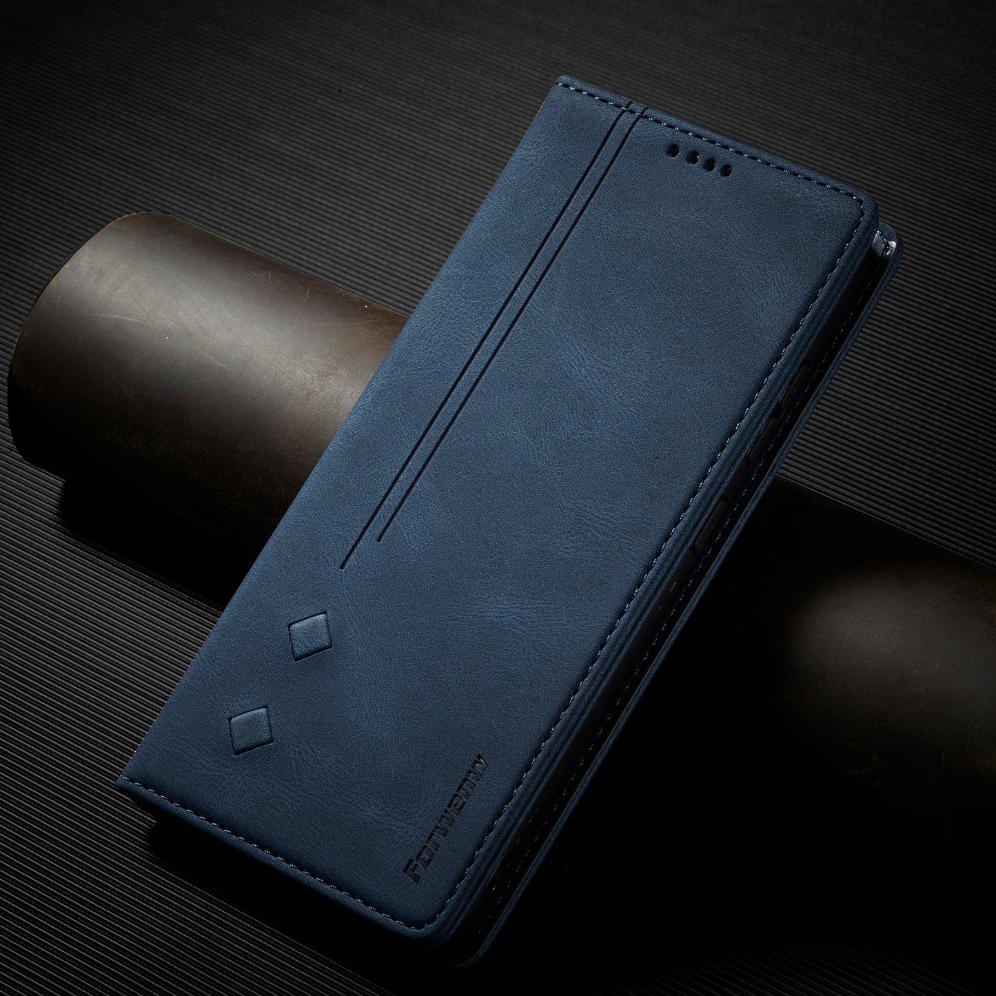 FORWENW F2 Series Wallet Stand Design Solid Color Leather Phone Case for Samsung Galaxy A52 4G/5G/A52s 5G