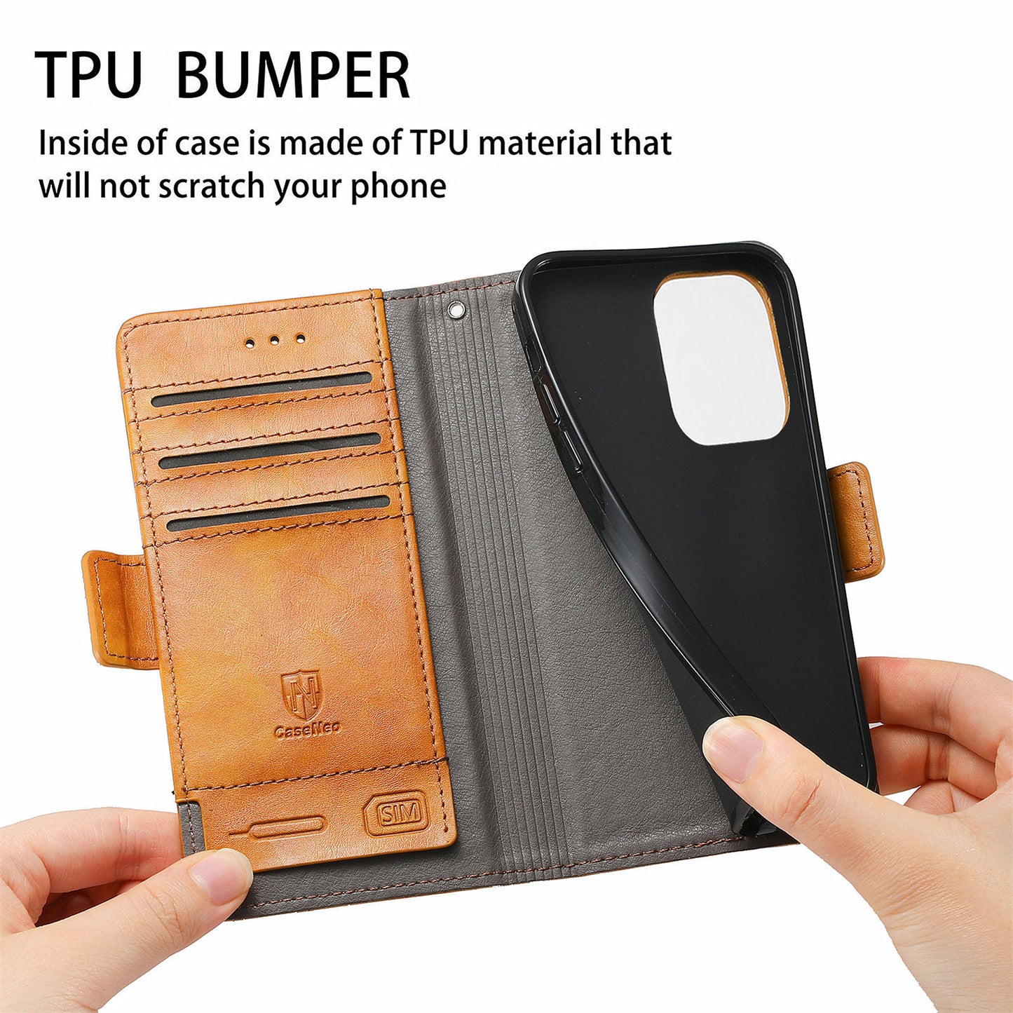 CASENEO 002 Series Protective Shockproof Dual Magnetic Flap Wallet Stand Design Business Style Splicing Leather Phone Case for Samsung Galaxy A52 4G/5G/A52s 5G