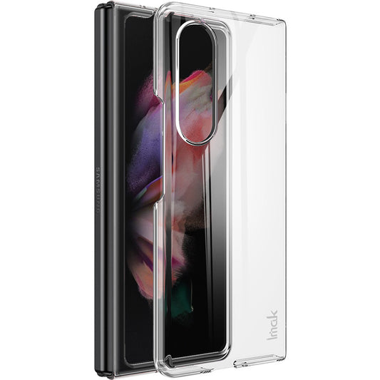 IMAK Crystal Case II Pro Slim Clear PC Hard-Back Not-Yellowing Protective Cover for Samsung Galaxy Z Fold3 5G
