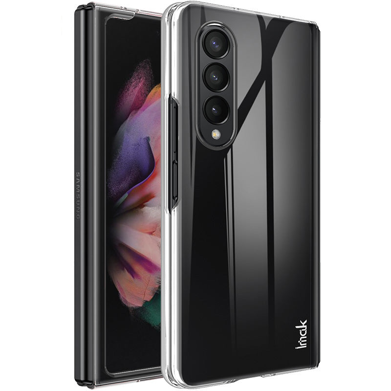 IMAK Crystal Case II Pro Slim Clear PC Hard-Back Not-Yellowing Protective Cover for Samsung Galaxy Z Fold3 5G