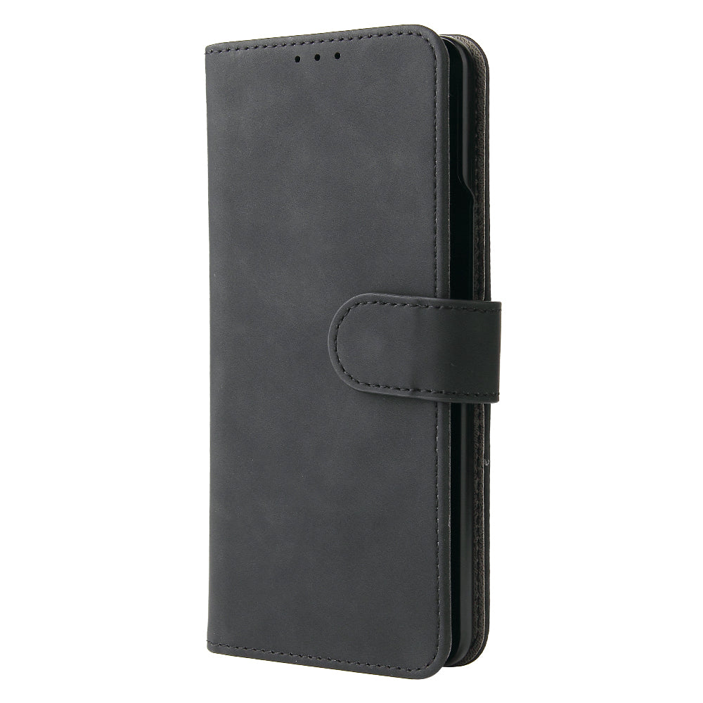 Skin-touch Wallet Stand Leather Case Phone Protective Cover for Samsung Galaxy Z Fold3 5G