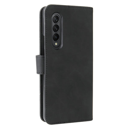 Skin-touch Wallet Stand Leather Case Phone Protective Cover for Samsung Galaxy Z Fold3 5G
