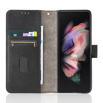 Skin-touch Wallet Stand Leather Case Phone Protective Cover for Samsung Galaxy Z Fold3 5G
