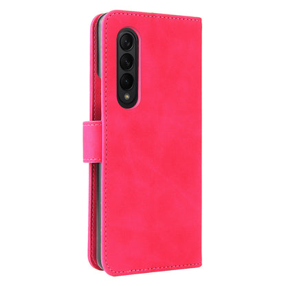 Skin-touch Wallet Stand Leather Case Phone Protective Cover for Samsung Galaxy Z Fold3 5G