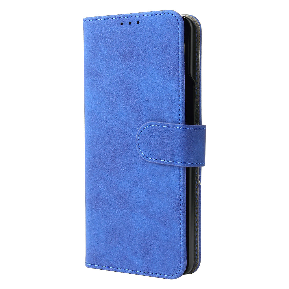 Skin-touch Wallet Stand Leather Case Phone Protective Cover for Samsung Galaxy Z Fold3 5G