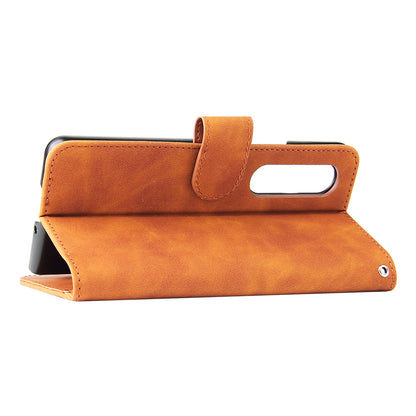 Skin-touch Wallet Stand Leather Case Phone Protective Cover for Samsung Galaxy Z Fold3 5G