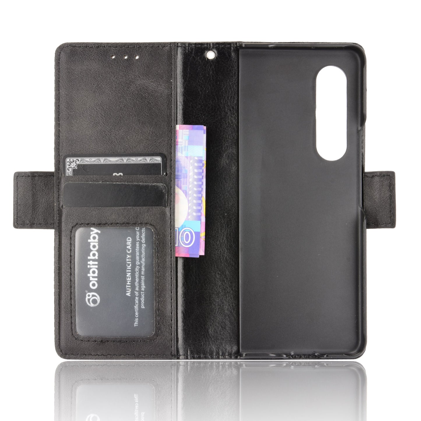 Side Magnetic Buckle Retro Texture Leather Stand Wallet Phone Flip Case Cover Shell for Samsung Galaxy Z Fold3 5G