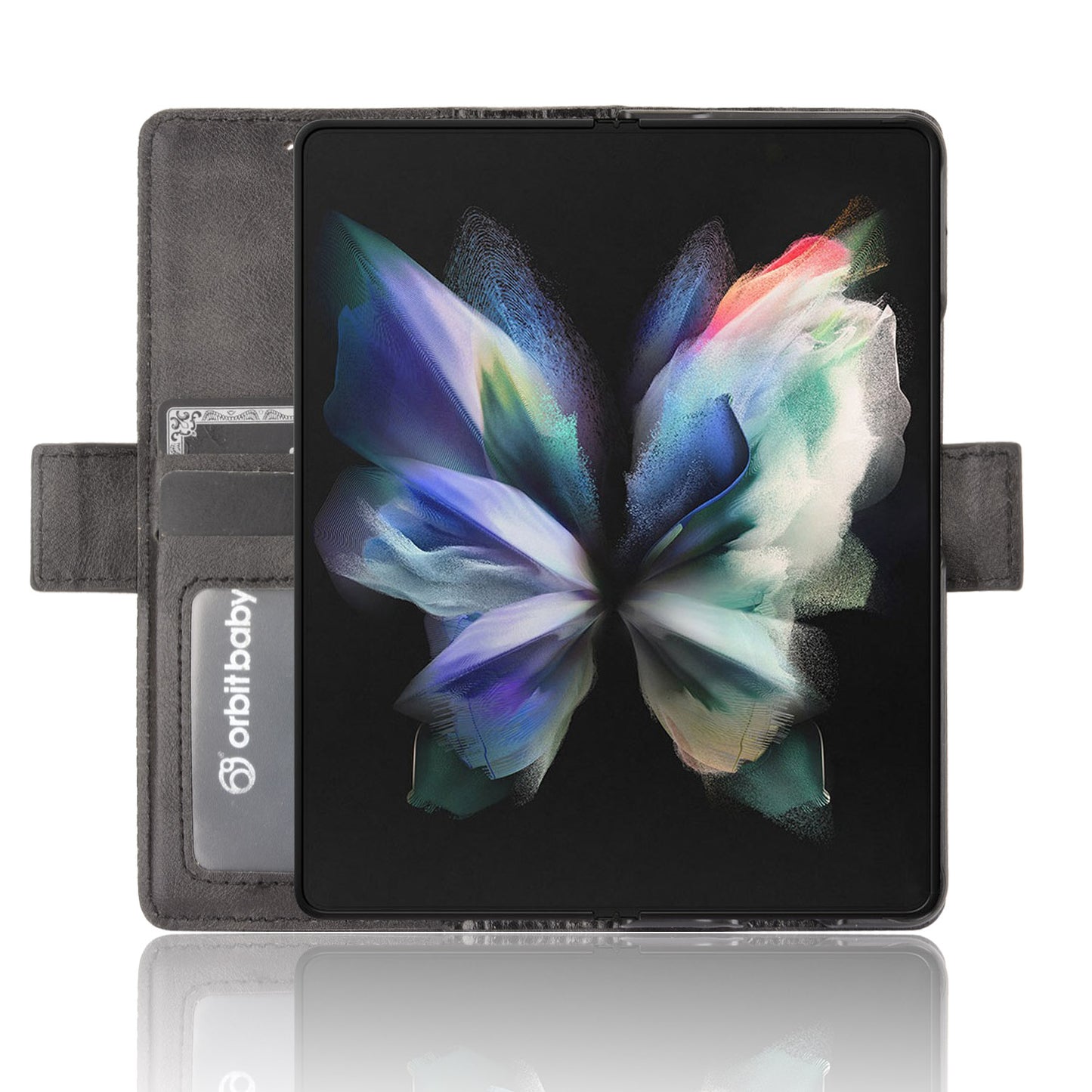 Side Magnetic Buckle Retro Texture Leather Stand Wallet Phone Flip Case Cover Shell for Samsung Galaxy Z Fold3 5G