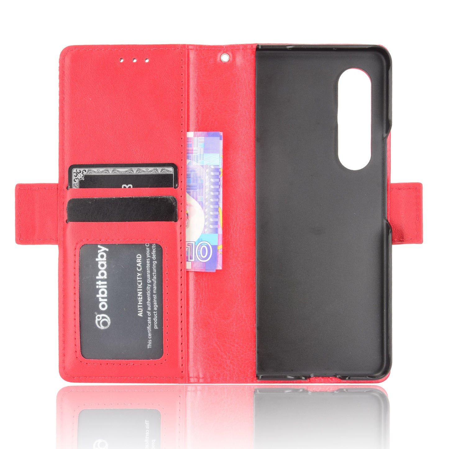 Side Magnetic Buckle Retro Texture Leather Stand Wallet Phone Flip Case Cover Shell for Samsung Galaxy Z Fold3 5G