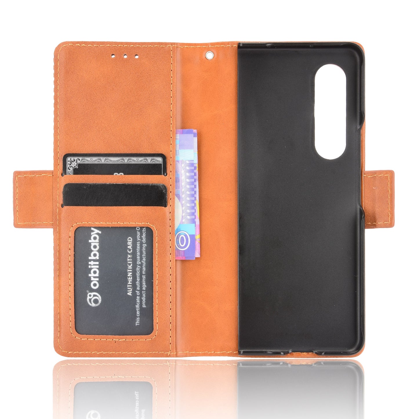 Side Magnetic Buckle Retro Texture Leather Stand Wallet Phone Flip Case Cover Shell for Samsung Galaxy Z Fold3 5G