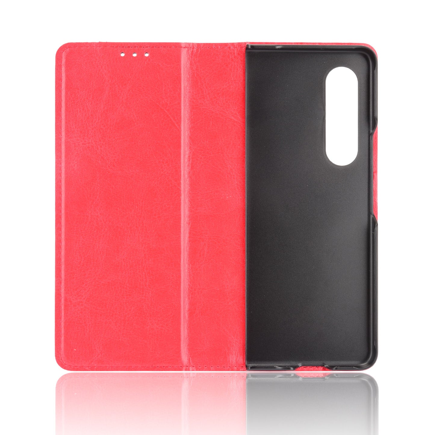 Folio Flip Auto-absorbed Retro Leather Wallet Phone Case for Samsung Galaxy Z Fold3 5G
