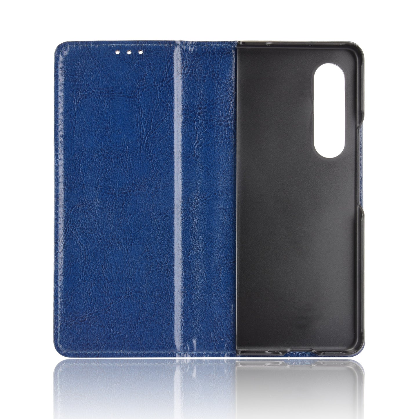Folio Flip Auto-absorbed Retro Leather Wallet Phone Case for Samsung Galaxy Z Fold3 5G