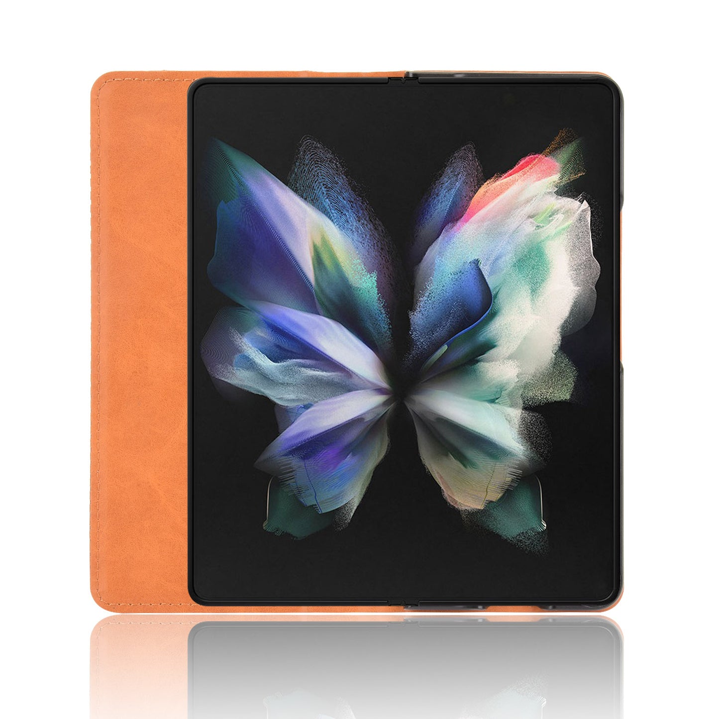 Folio Flip Auto-absorbed Retro Leather Wallet Phone Case for Samsung Galaxy Z Fold3 5G