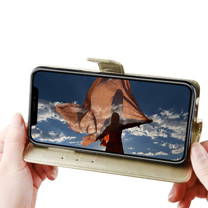 Crazy Horse Texture Leather Wallet Stand Phone Protective Case Cover with Hand Strap for Samsung Galaxy Z Fold3 5G