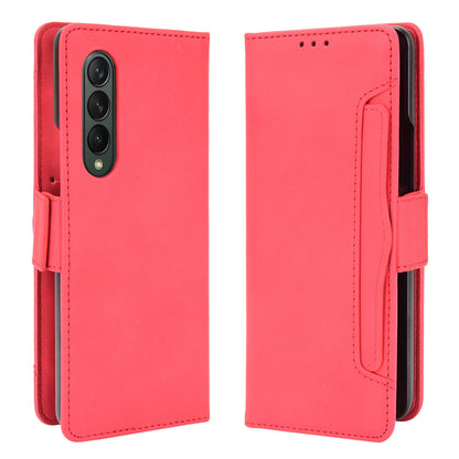 Shockproof Leather Cell Phone Cover Stand Case Shell with Multiple Card Slot for Samsung Galaxy Z Fold3 5G