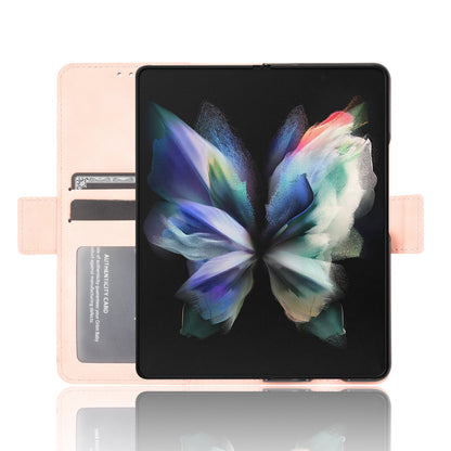 Shockproof Leather Cell Phone Cover Stand Case Shell with Multiple Card Slot for Samsung Galaxy Z Fold3 5G
