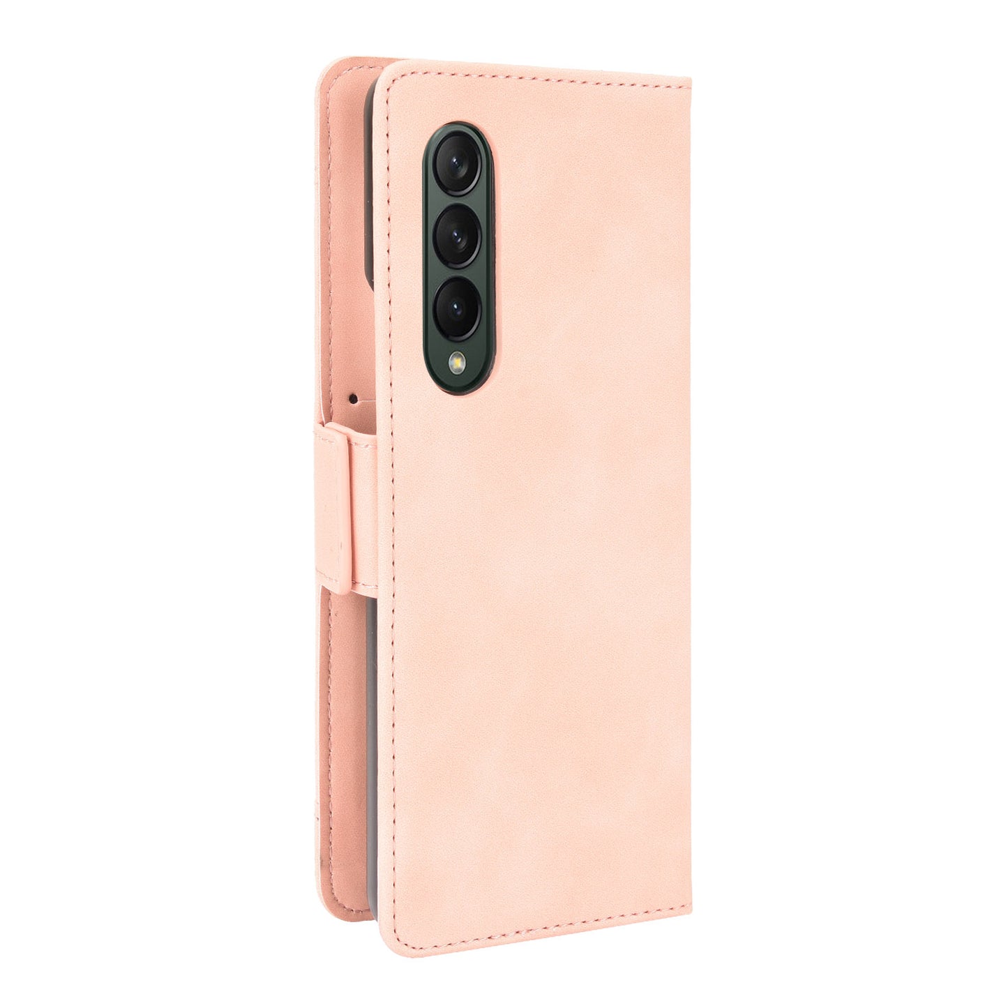 Shockproof Leather Cell Phone Cover Stand Case Shell with Multiple Card Slot for Samsung Galaxy Z Fold3 5G