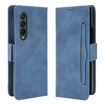 Shockproof Leather Cell Phone Cover Stand Case Shell with Multiple Card Slot for Samsung Galaxy Z Fold3 5G