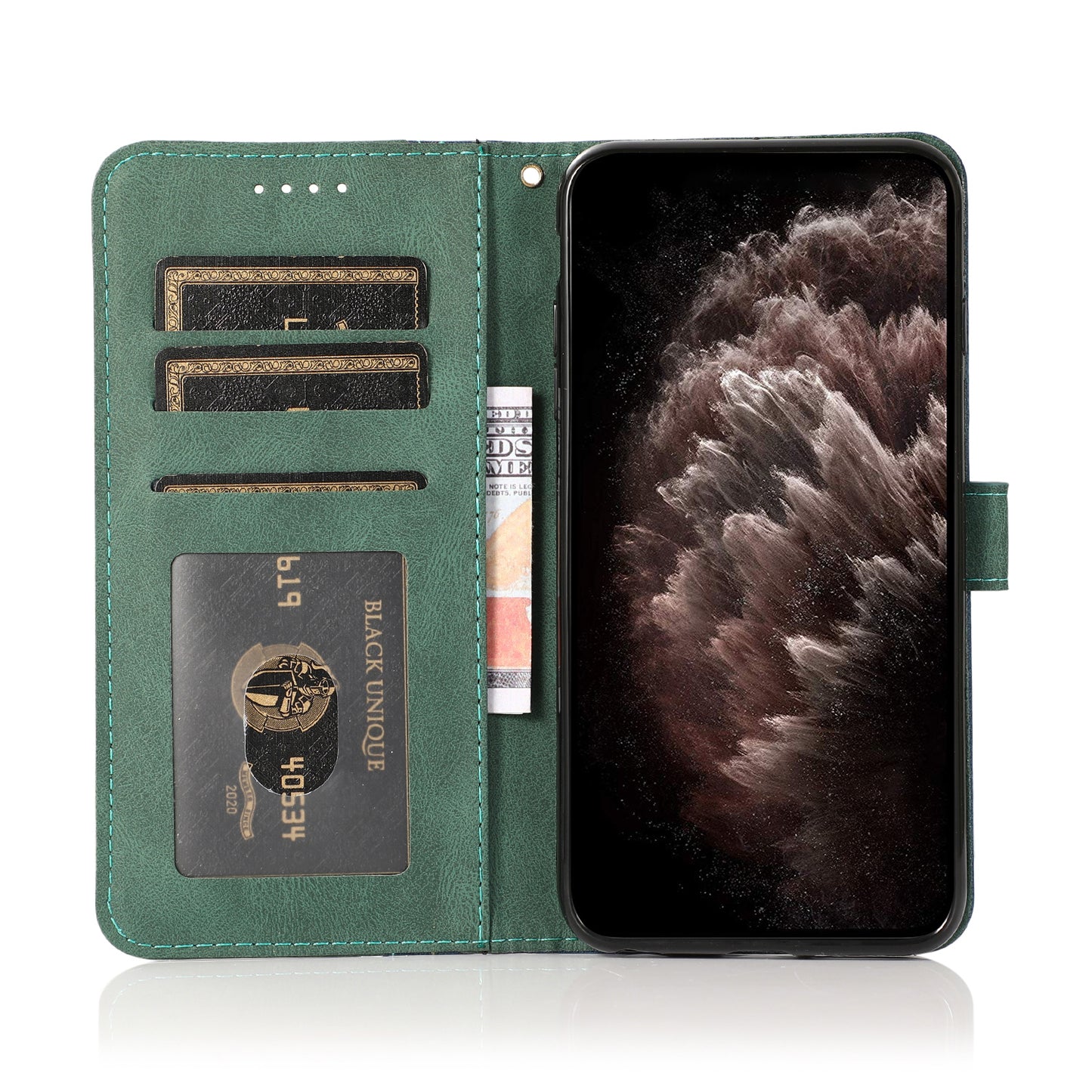 Shockproof Bi-color Splicing Stand Wallet Case Leather Shell for Samsung Galaxy A52s 5G/A52 4G/5G