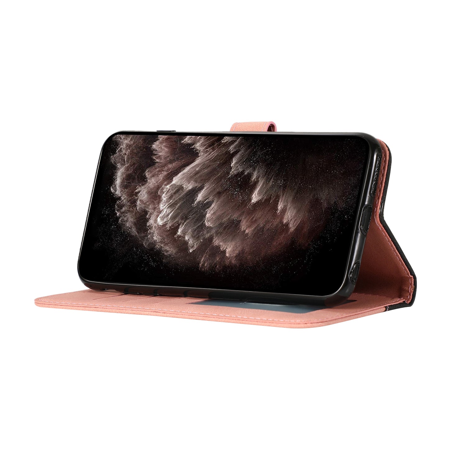 Shockproof Bi-color Splicing Stand Wallet Case Leather Shell for Samsung Galaxy A52s 5G/A52 4G/5G